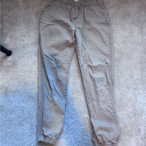 Mens Old Navy Khaki size Small S Drawstring Tan